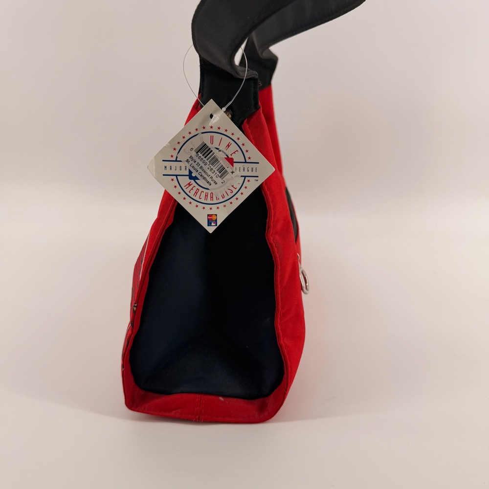 MLB Shoulder Bag Womens Red St. Louis Cardinals Blowout Purse Hobo Logo NWT - Picture 5 of 9